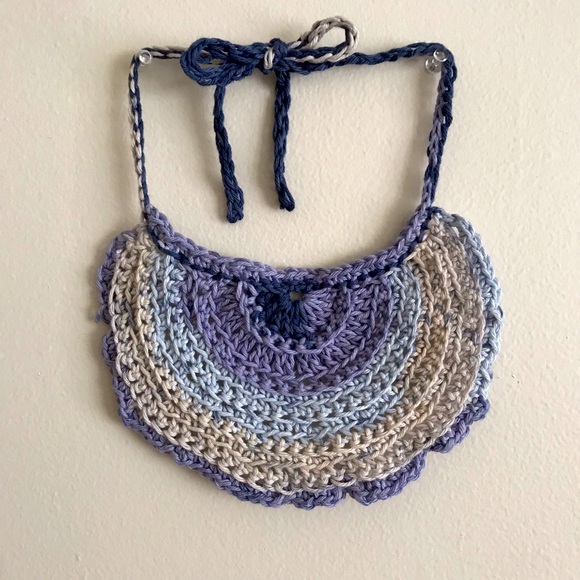 Crochet Bib Handmade - Picture 1 of 4